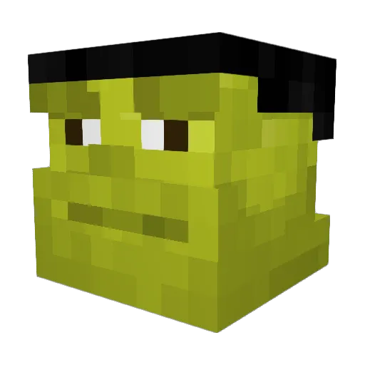 SirDanden Minecraft avatar head, 3D render