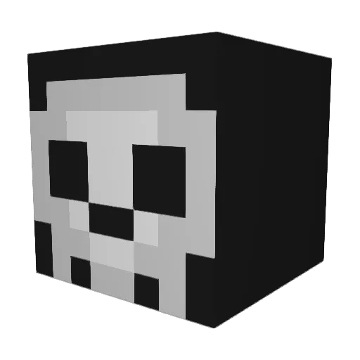SirDeathy Minecraft avatar head, 3D render