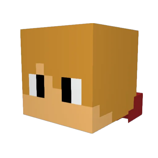 SirDifficult Minecraft avatar head, 3D render