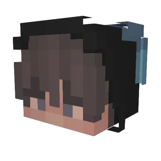 SirDomee Minecraft avatar head, 3D render