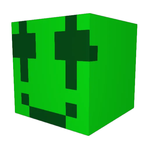 SirDospinos Minecraft avatar head, 3D render