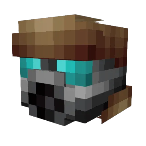SirDuckinton77 Minecraft avatar head, 3D render