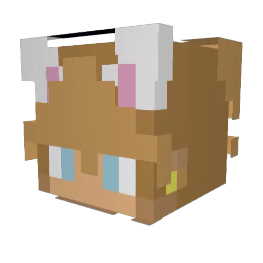 SirDucky7402 Minecraft avatar head, 3D render