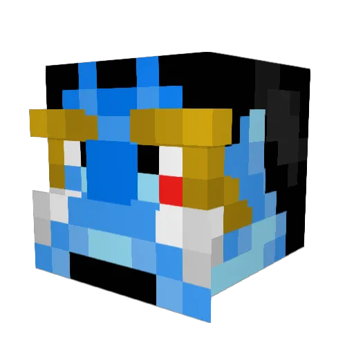 SirDusso Minecraft avatar head, 3D render