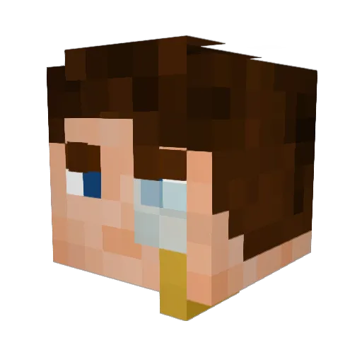 SirEmpy Minecraft avatar head, 3D render