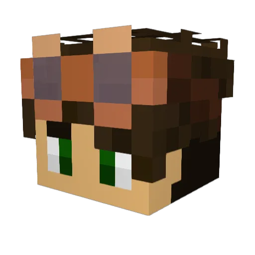 SirEzran Minecraft avatar head, 3D render
