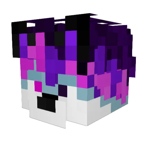 SirFattie Minecraft avatar head, 3D render