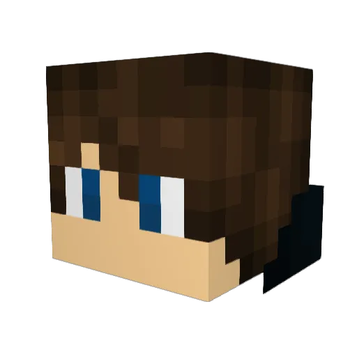 SirFavius Minecraft avatar head, 3D render
