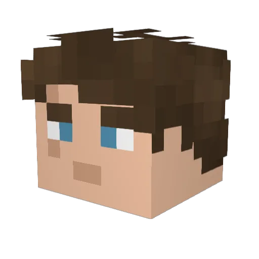 SirFernandoIV Minecraft avatar head, 3D render