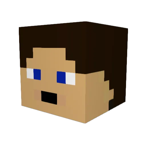SirFieldman Minecraft avatar head, 3D render