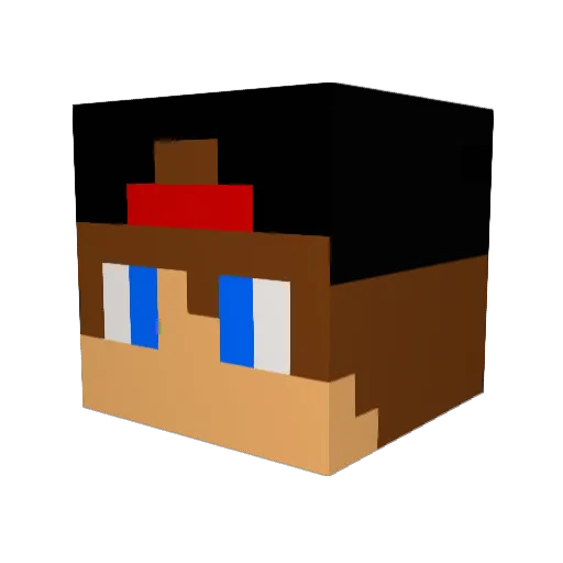 SirFight Minecraft avatar head, 3D render