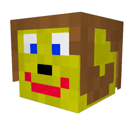 SirGad Minecraft avatar head, 3D render