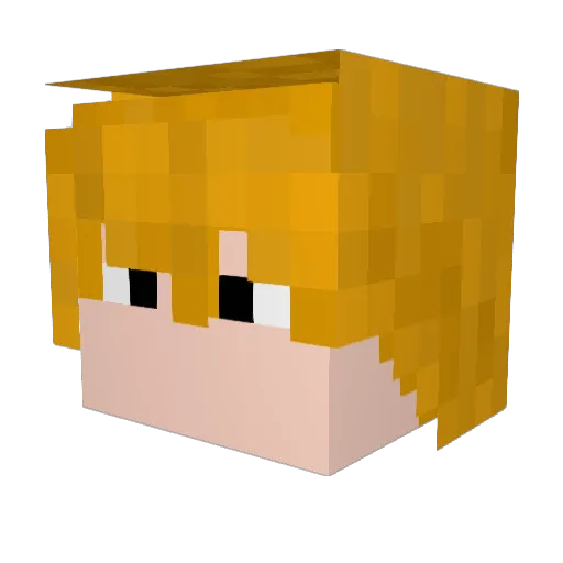 SirGamba Minecraft avatar head, 3D render