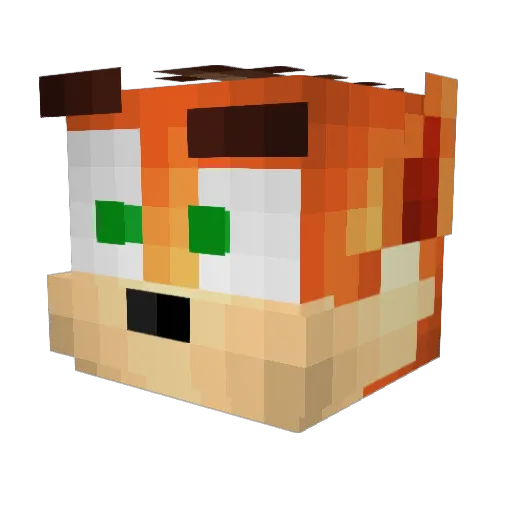 SirGarith Minecraft avatar head, 3D render