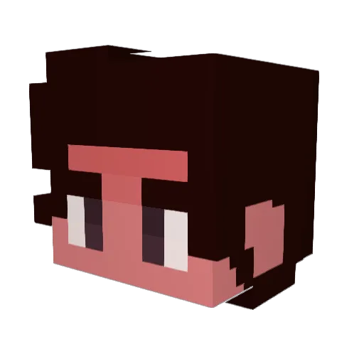 SirGenja Minecraft avatar head, 3D render