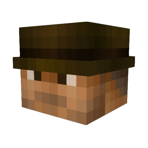 SirGentleman Minecraft avatar head, 3D render