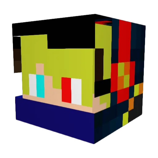 SirGerritix Minecraft avatar head, 3D render