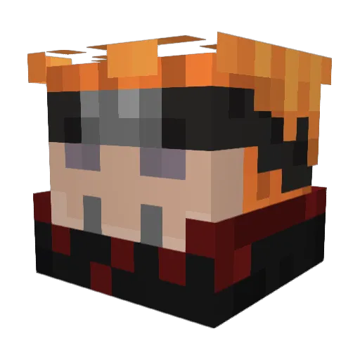 SirGhost01 Minecraft avatar head, 3D render