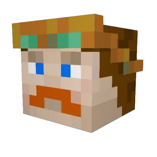 SirGingerzz Minecraft avatar head, 3D render