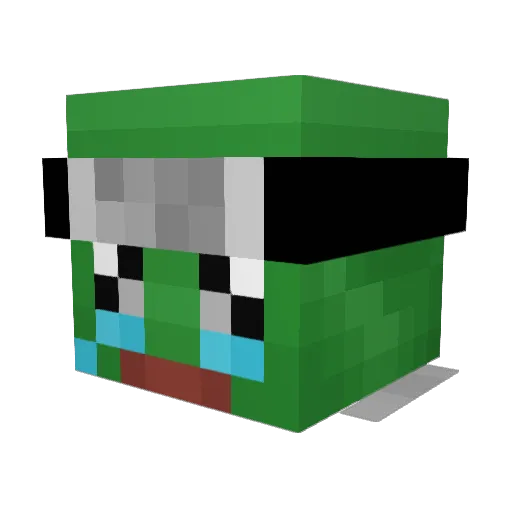 SirGoxic Minecraft avatar head, 3D render