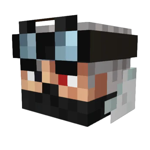 SirGruut Minecraft avatar head, 3D render