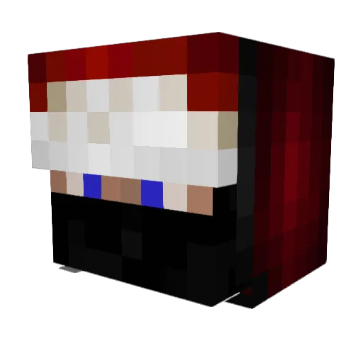 SirHacke Minecraft avatar head, 3D render