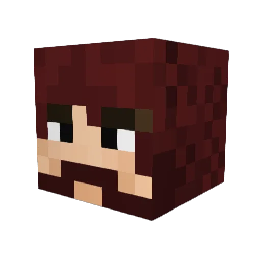 SirHaku Minecraft avatar head, 3D render