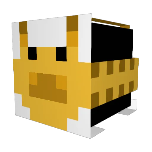 SirHipster Minecraft avatar head, 3D render