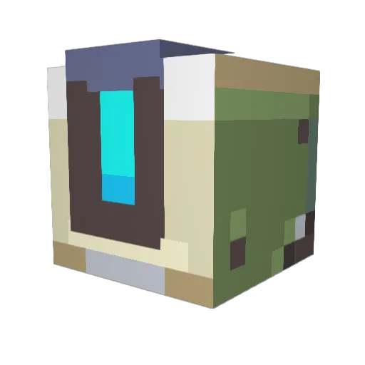 SirHirn Minecraft avatar head, 3D render