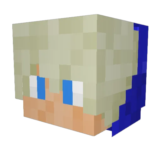 SirHowah Minecraft avatar head, 3D render