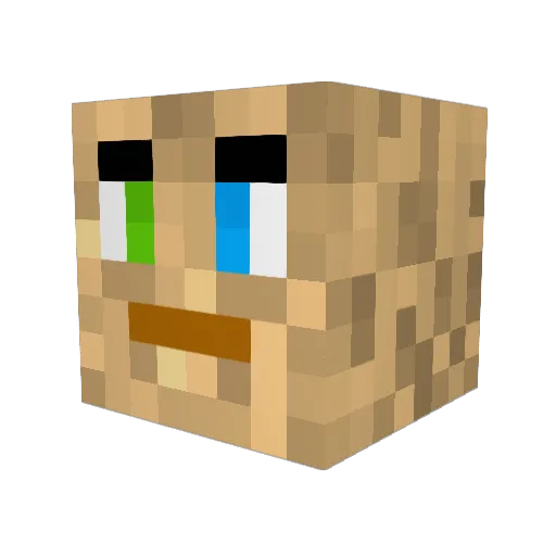 SirHumus Minecraft avatar head, 3D render