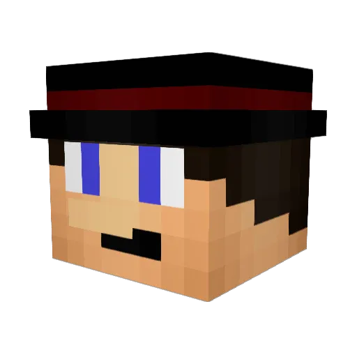 SirJ2000 Minecraft avatar head, 3D render