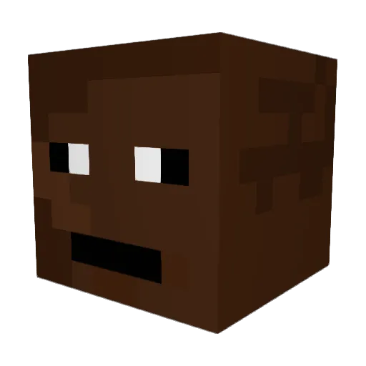 SirJackAttack Minecraft avatar head, 3D render