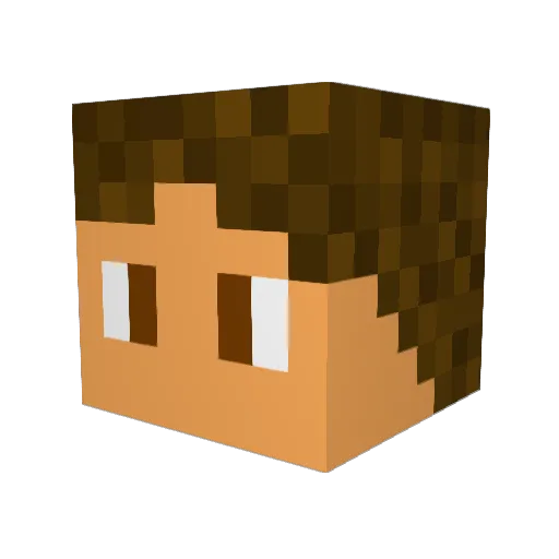 SirJavik Minecraft avatar head, 3D render