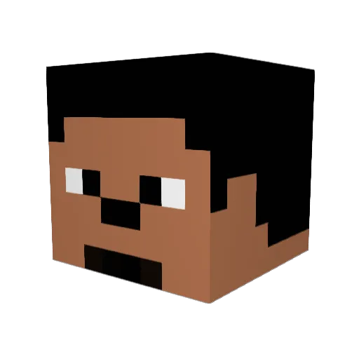 SirJonHenry Minecraft avatar head, 3D render