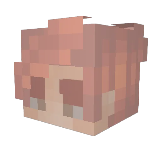 SirJosephHeart Minecraft avatar head, 3D render