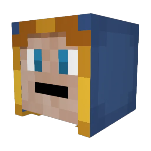 SirJuKu Minecraft avatar head, 3D render