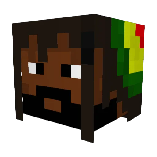 SirJuicy Minecraft avatar head, 3D render