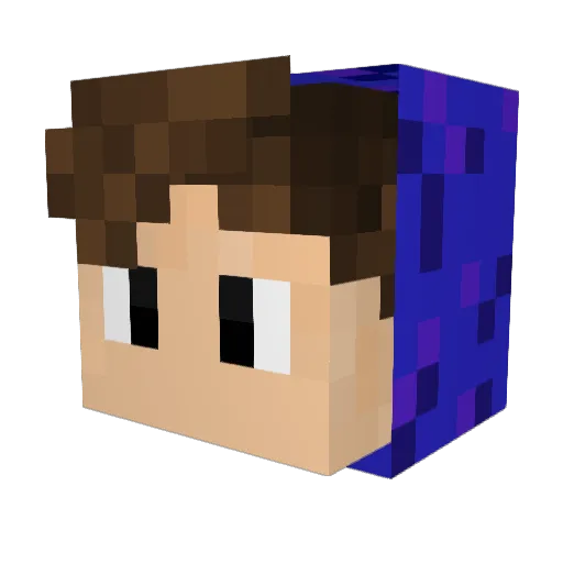 SirKekField Minecraft avatar head, 3D render