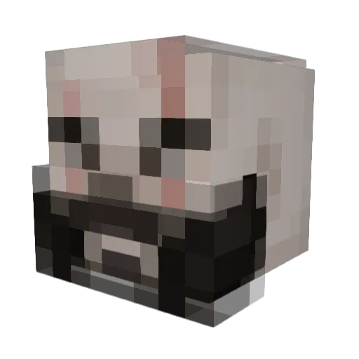 SirKirios Minecraft avatar head, 3D render