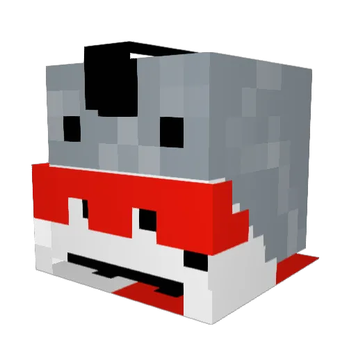 SirKnecht Minecraft avatar head, 3D render