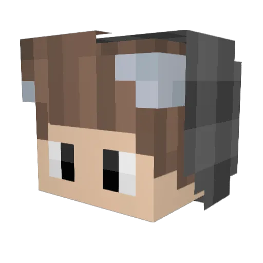 SirKnxcksii Minecraft avatar head, 3D render