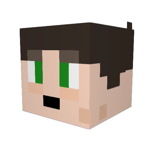 SirKovar Minecraft avatar head, 3D render