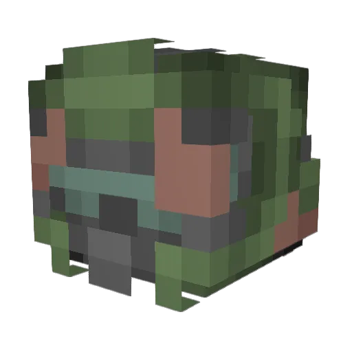 SirLockington Minecraft avatar head, 3D render