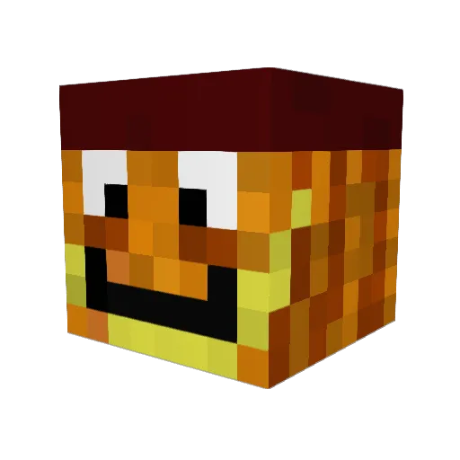 SirLuis_ Minecraft avatar head, 3D render