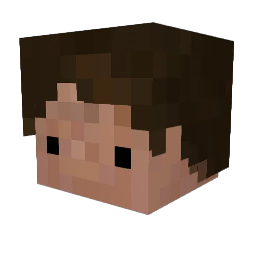 SirMachford Minecraft avatar head, 3D render