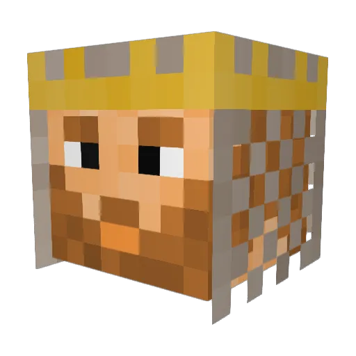 SirMapalot Minecraft avatar head, 3D render