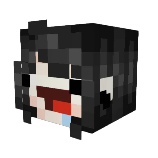 SirMira Minecraft avatar head, 3D render