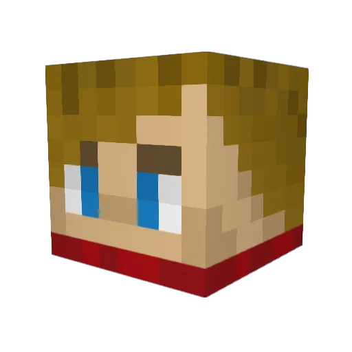 SirMishen Minecraft avatar head, 3D render