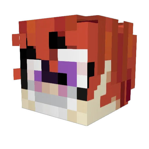 SirMrKite Minecraft avatar head, 3D render